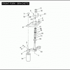 FLHTP 1FMM ELECTRA GLIDE STANDARD POLICE (2010) FRONT FORK - BRACKETS