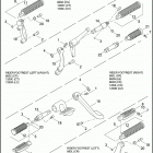 XL1200N 1CZ3 NIGHTSTER (2010) FOOTRESTS - 883C / L / N / R, 1200C / L / N / X