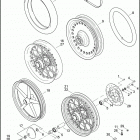 FLSTSB 1JM5 CROSS BONES (2009) Переднее колесо