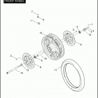 FLHTCUTG 1MAM TRI GLIDE ULTRA CLASSIC (2009) Переднее колесо