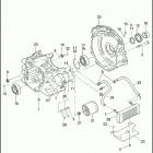 FLHTP 1FMM ELECTRA GLIDE STANDARD POLICE (2010) CRANKCASE & ENGINE - OIL FILTER & COOLER - TWIN CA...