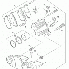 XL1200N 1CZ3 NIGHTSTER (2010) REAR BRAKE CALIPER - 883C / L / N / R, 1200C / L /...