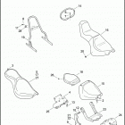 FXST 1BV5 SOFTAIL STANDARD (2010) SEATS - FXCWC, FXST & FXSTC