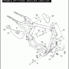 XL1200N 1CZ3 NIGHTSTER (2010) FRAME & JIFFY STAND - 883C / L / N / R, 1200C / L ...