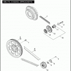 FXDC 1GV4 DYNA SUPER GLIDE CUSTOM (2010) BELTS, CHAINS, SPROCKETS