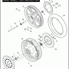 FXD 1GM4 DYNA SUPER GLIDE (2008) FRONT WHEEL - CAST & SLOTTED