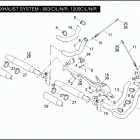 XL883N 4LE2 IRON 883 (2009) EXHAUST SYSTEM - 883 / C / L / N / R, 1200C / L / ...
