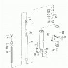 FLHR 1FB4 ROAD KING (2009) FRONT FORK - LEFT & RIGHT (NON-FAIRING MODELS)