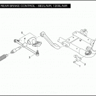 XL883N 4LE2 IRON 883 (2009) REAR BRAKE CONTROL - 883 / L / N / R, 1200L / N / ...