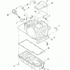 FLHTCU4 CVO (Japan only) (2009) TRANSMISSION HOUSING, TOP COVER & OIL PAN