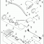 FXDF 1GY4 DYNA FAT BOB (2009) TAIL LAMP & REAR TURN SIGNALS