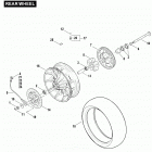 FLHTCU4 CVO (Japan only) (2009) Заднее колесо