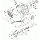 FXD 1GM4 DYNA SUPER GLIDE (2008) TRANSMISSION BEARINGS & SIDE COVERS