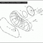 XR1200 1LA6 XR1200 (2009) INSPECTION COVER & PRIMARY COVER