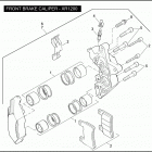 XR1200 1LA6 XR1200 (2009) FRONT BRAKE CALIPER - XR1200