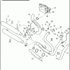 FXDF 1GY4 DYNA FAT BOB (2009) EXHAUST SYSTEM - FXDF