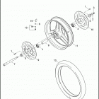 XR1200 1LA6 XR1200 (2009) FRONT WHEEL, CAST - XR1200