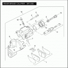 XR1200 1LA6 XR1200 (2009) REAR BRAKE CALIPER - XR1200