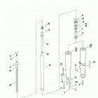 FLHTCU4 CVO (Japan only) (2009) FRONT FORK - TUBE ASSEMBLIES & SLIDERS