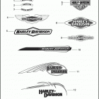 FLST 1JE5 HERITAGE SOFTAIL (2009) FUEL TANK TRIM