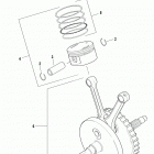 FLTR3 CVO (Japan only) (2009) PISTONS & FLYWHEEL ASSEMBLY - NON JAPAN