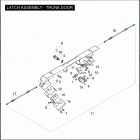 FLHTCUTG 1MAM TRI GLIDE ULTRA CLASSIC (2009) LATCH ASSEMBLY - TRUNK DOOR
