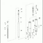 FLHTCUTG 1MAM TRI GLIDE ULTRA CLASSIC (2009) FRONT FORK - LEFT & RIGHT