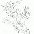 XL883N 4LE2 IRON 883 (2009) REAR FENDER & LICENSE PLATE BRACKET - 883N (NON-CA...