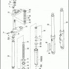 FXCW 1JJ5 ROCKER (2009) FRONT FORK - FXCW & FXCWC