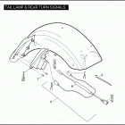 FLTRSE3 1PV8 CVO ROAD GLIDE (2009) TAIL LAMP & REAR TURN SIGNALS