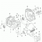 FLHTCU4 CVO (Japan only) (2009) CRANKCASE & ENGINE - OIL FILTER & COOLER - NON JAP...
