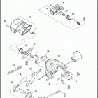 XR1200 1LA6 XR1200 (2009) REAR TURN SIGNALS, TAIL LAMP & LICENSE PLATE BRACK...