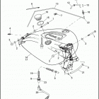 FXD 1GM4 DYNA SUPER GLIDE (2008) Топливный бак