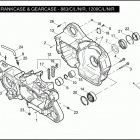 XL883N 4LE2 IRON 883 (2009) CRANKCASE & GEARCASE - 883 / C / L / N / R, 1200C ...