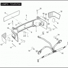 FLHTCUSE4 1PR8 CVO ULTRA CLASSIC (2009) LAMPS - TOUR-PAK