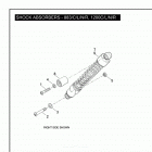 XL883N 4LE2 IRON 883 (2009) SHOCK ABSORBERS - 883 / C / L / N / R, 1200C / L /...