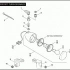 FXD 1GM4 DYNA SUPER GLIDE (2008) FRONT TURN SIGNALS