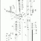 FXSTB 1JA5 NIGHT TRAIN (2009) FRONT FORK - FXST, FXSTB & FXSTC