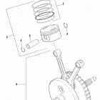 FLTR3 CVO (Japan only) (2009) PISTONS & FLYWHEEL ASSEMBLY - JAPAN