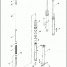 XL883N 4LE2 IRON 883 (2009) FRONT FORK - 883N, 1200N