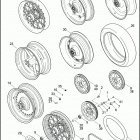 FLSTSB 1JM5 CROSS BONES (2009) Заднее колесо