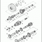 FLSTSB 1JM5 CROSS BONES (2009) TRANSMISSION GEARS