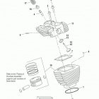 FLHTCU4 CVO (Japan only) (2009) CYLINDERS, HEADS, & VALVES (REAR SHOWN) - JAPAN
