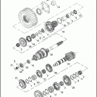 FLHT 1FV4 ELECTRA GLIDE STANDARD (2009) TRANSMISSION GEARS