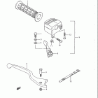 LT230E Quad Runner Right handle switch (model h / j / k / l)