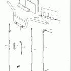 LT230E Quad Runner Handlebar - control cable