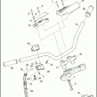 XL883R 4CS2 SPORTSTER 883R (2008) HANDLEBAR & THROTTLE CONTROL - 883 / L / R, 1200L ...