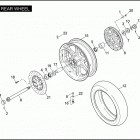 FXDSE2 1PS8 CVO DYNA (2008) Заднее колесо