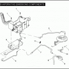 FLHTC 1FF4 ELECTRA GLIDE CLASSIC (2008) EVAPORATIVE EMISSIONS COMPONENTS