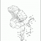 FLHTC 1FF4 ELECTRA GLIDE CLASSIC (2008) ENGINE MOUNTS & STABILIZER LINKS